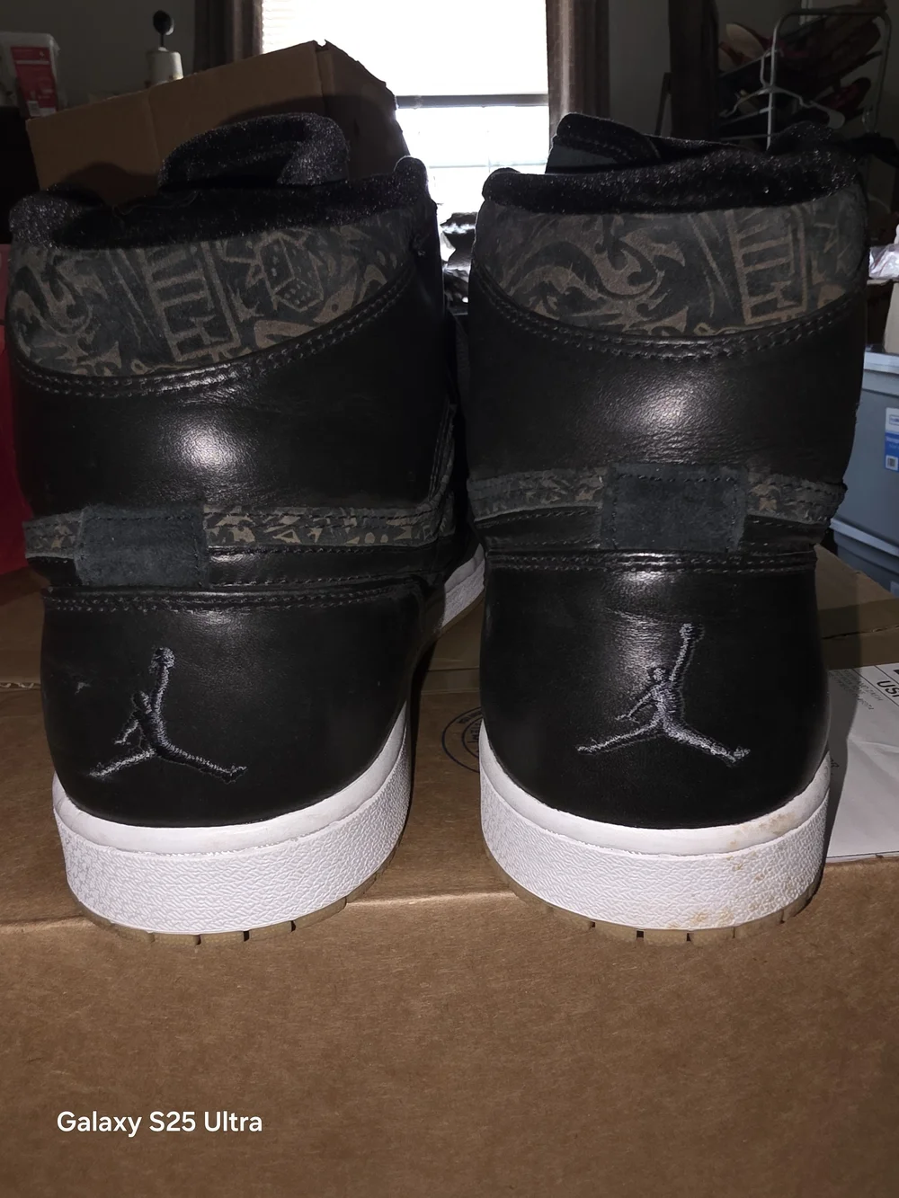 Air jordan retro 1 high black premier laser. Used But Look New. No Box. Size 13